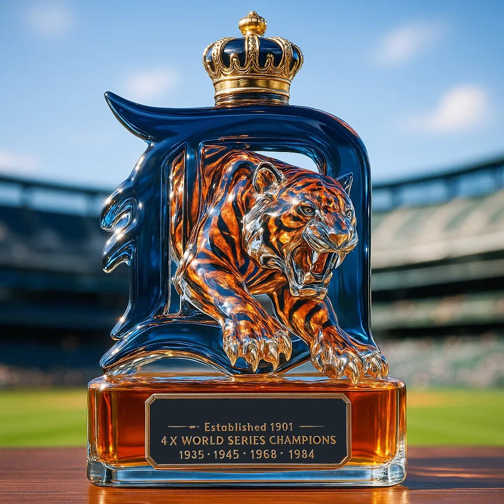 Detroit Proud Legacy Whiskey Bottle