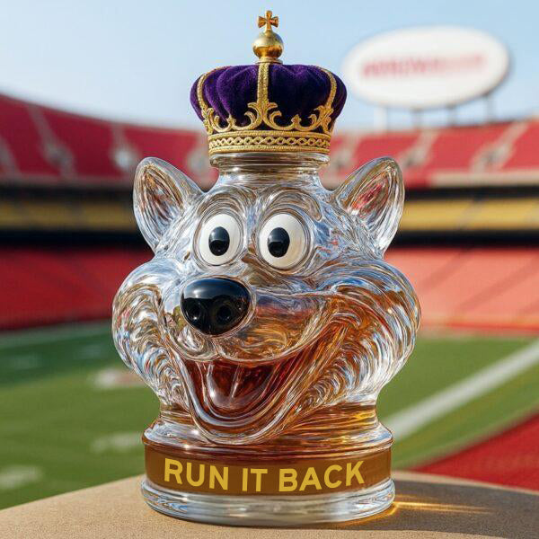 Kansas City Chiefs Whiskey Bottle