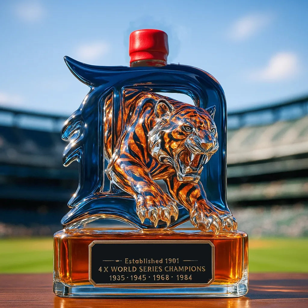 Detroit Proud Legacy Whiskey Bottle