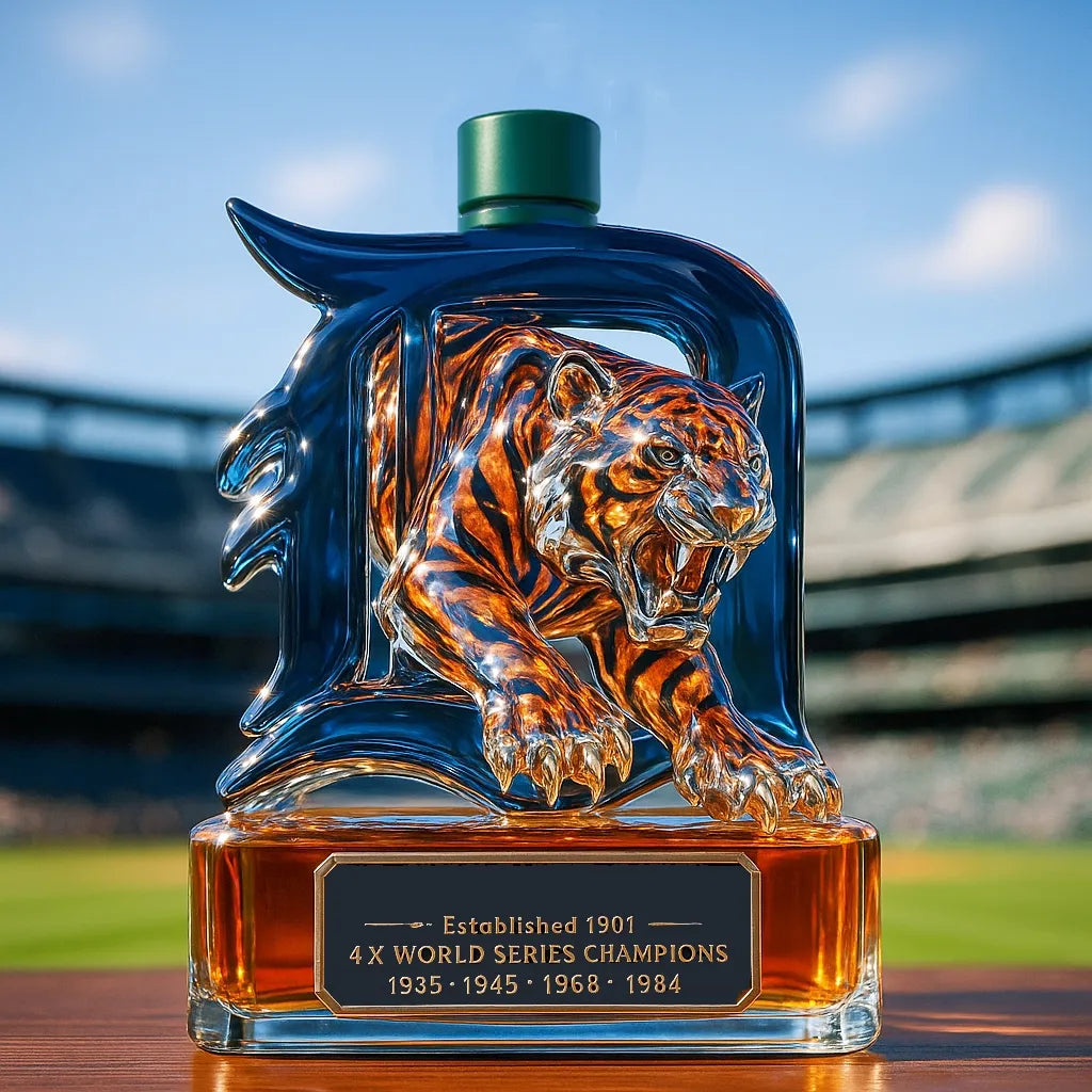 Detroit Proud Legacy Whiskey Bottle