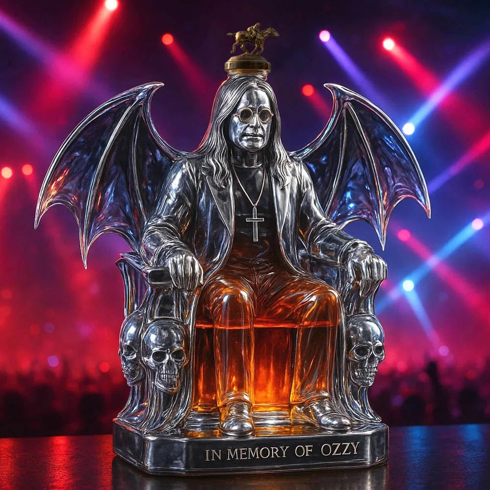 In Memory of Ozzy Whiskey bottle