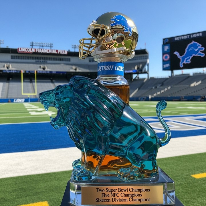 Detroit Lions Collector's Edition Whiskey Bottle
