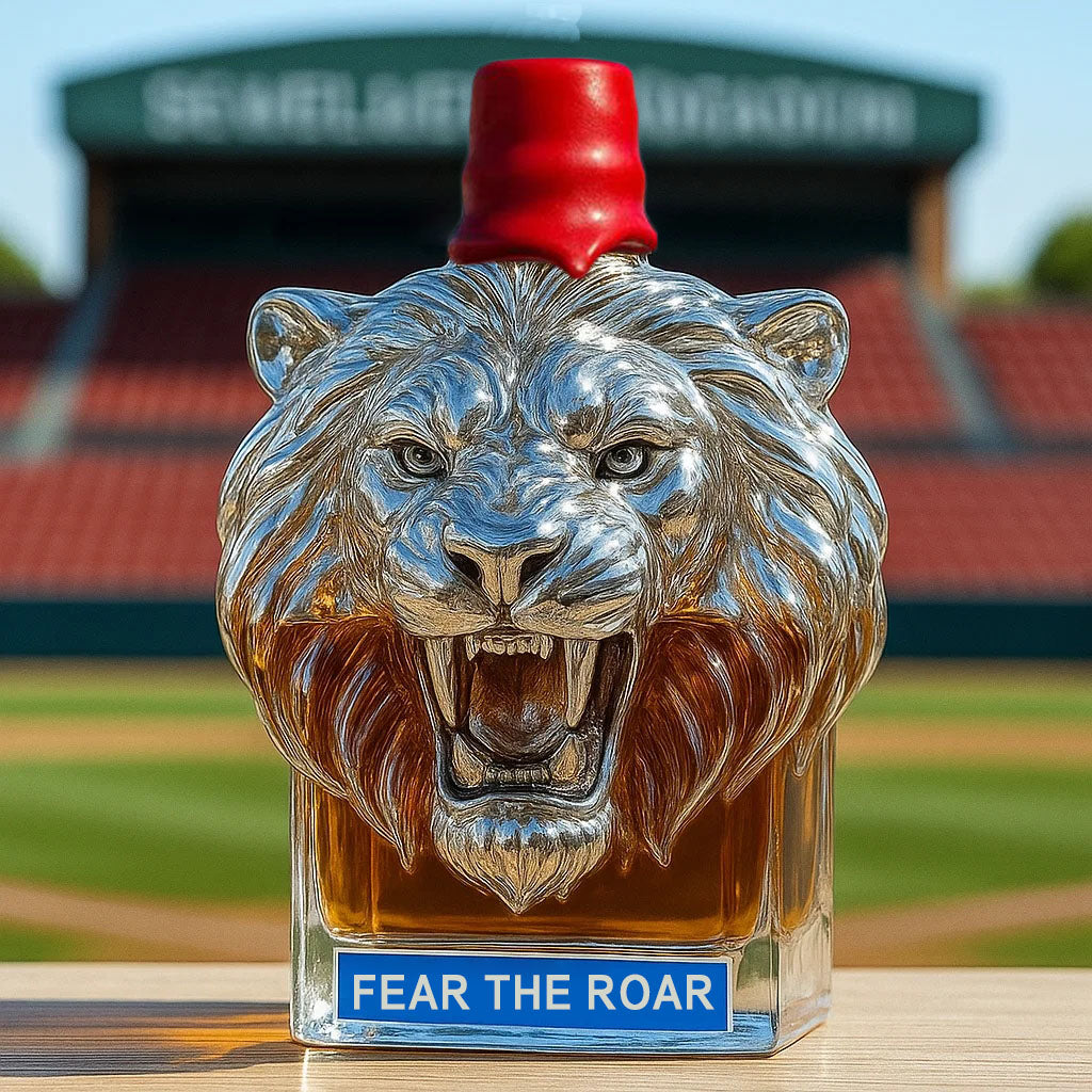 🦁🏈Detroit Lions Whiskey Bottle