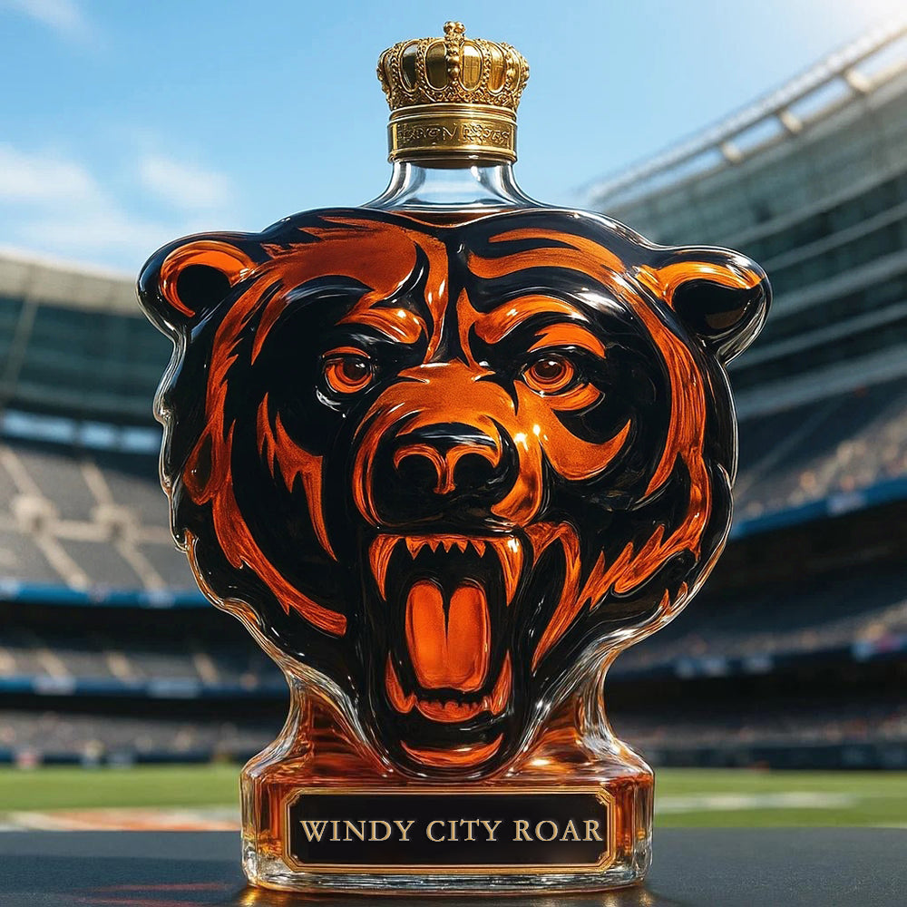 🐻🏈Chicago Bears Whiskey Bottle