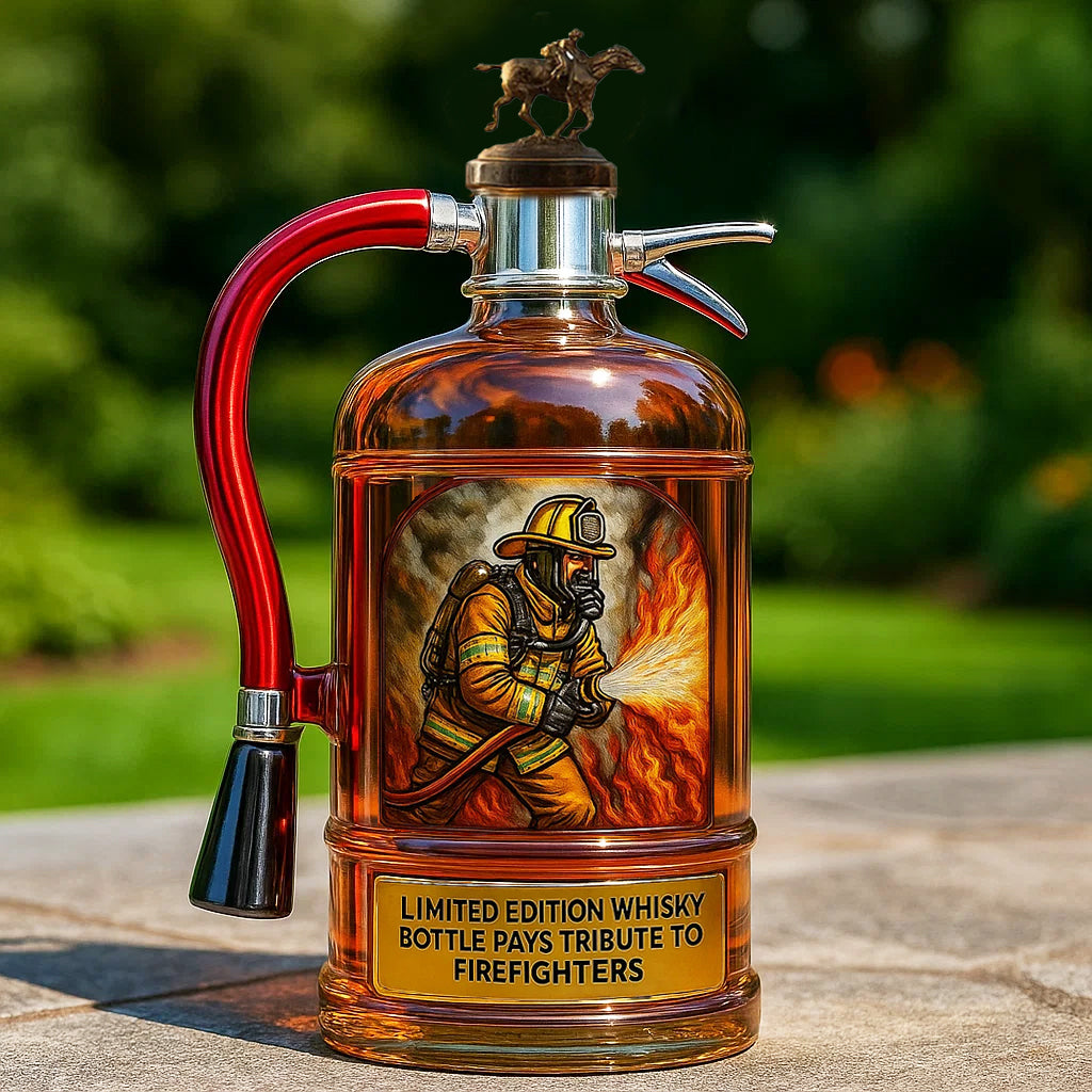 Firefighter Tribute Limited Edition Whiskey Bottle