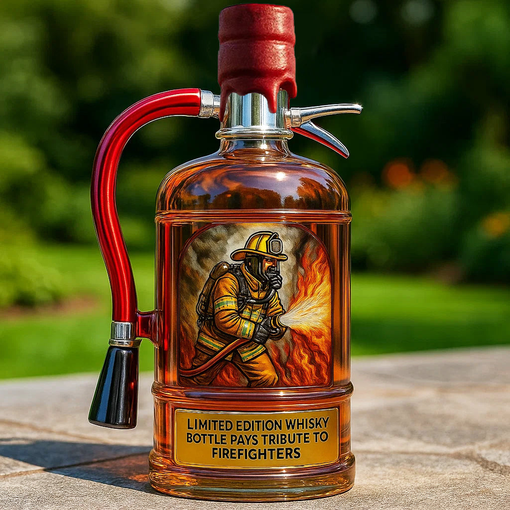 Firefighter Tribute Limited Edition Whiskey Bottle