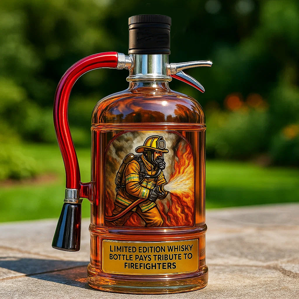 Firefighter Tribute Limited Edition Whiskey Bottle
