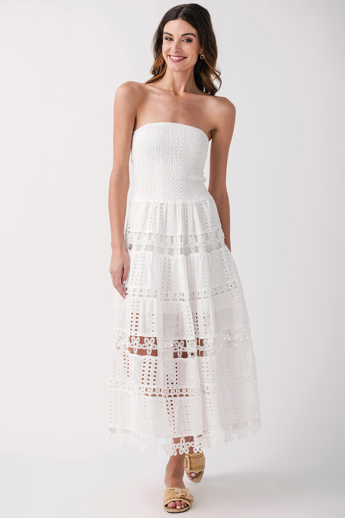 Strut & Bolt Eyelet Lace Tube Dress