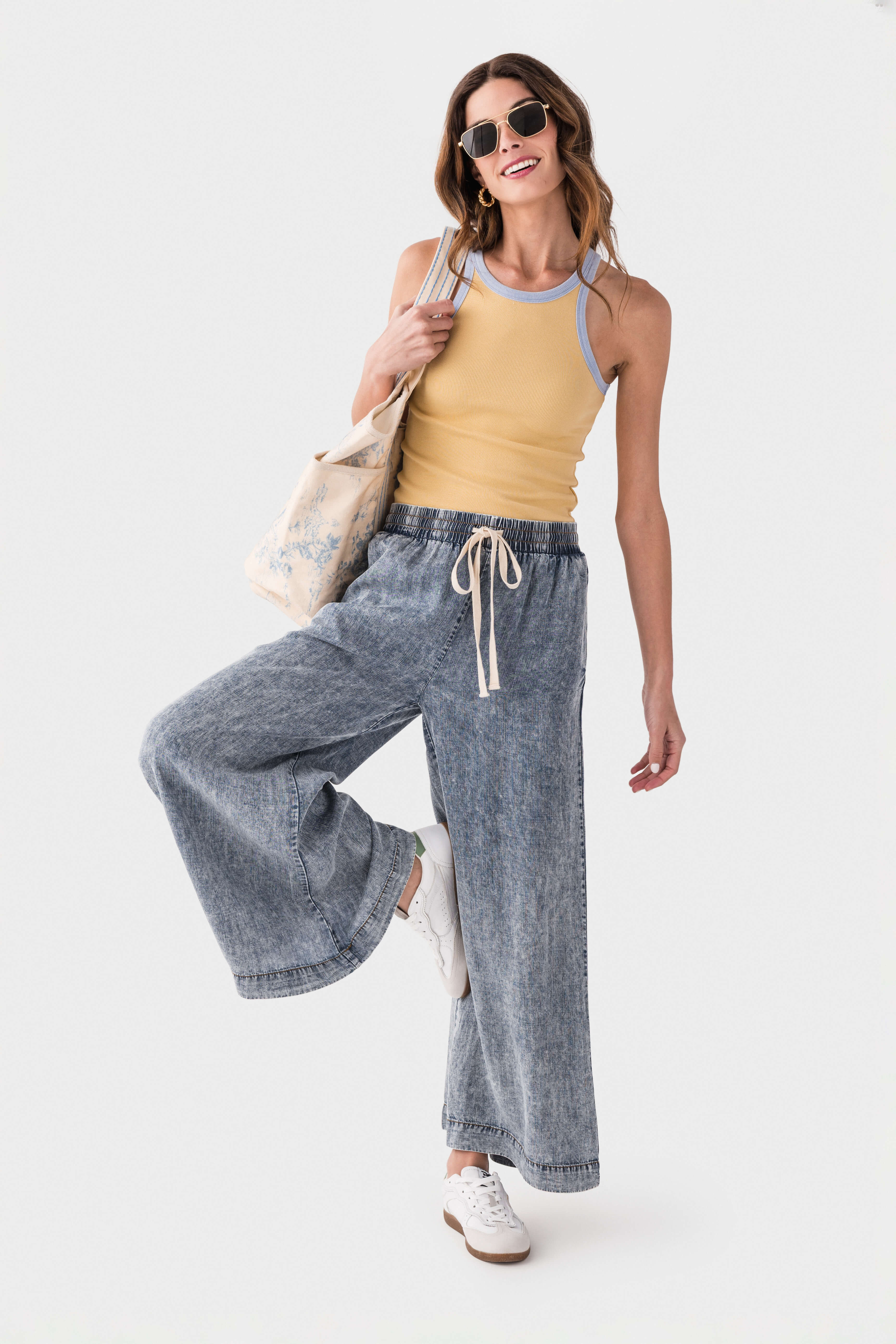Raisonnel Washed Ringer Tank Top