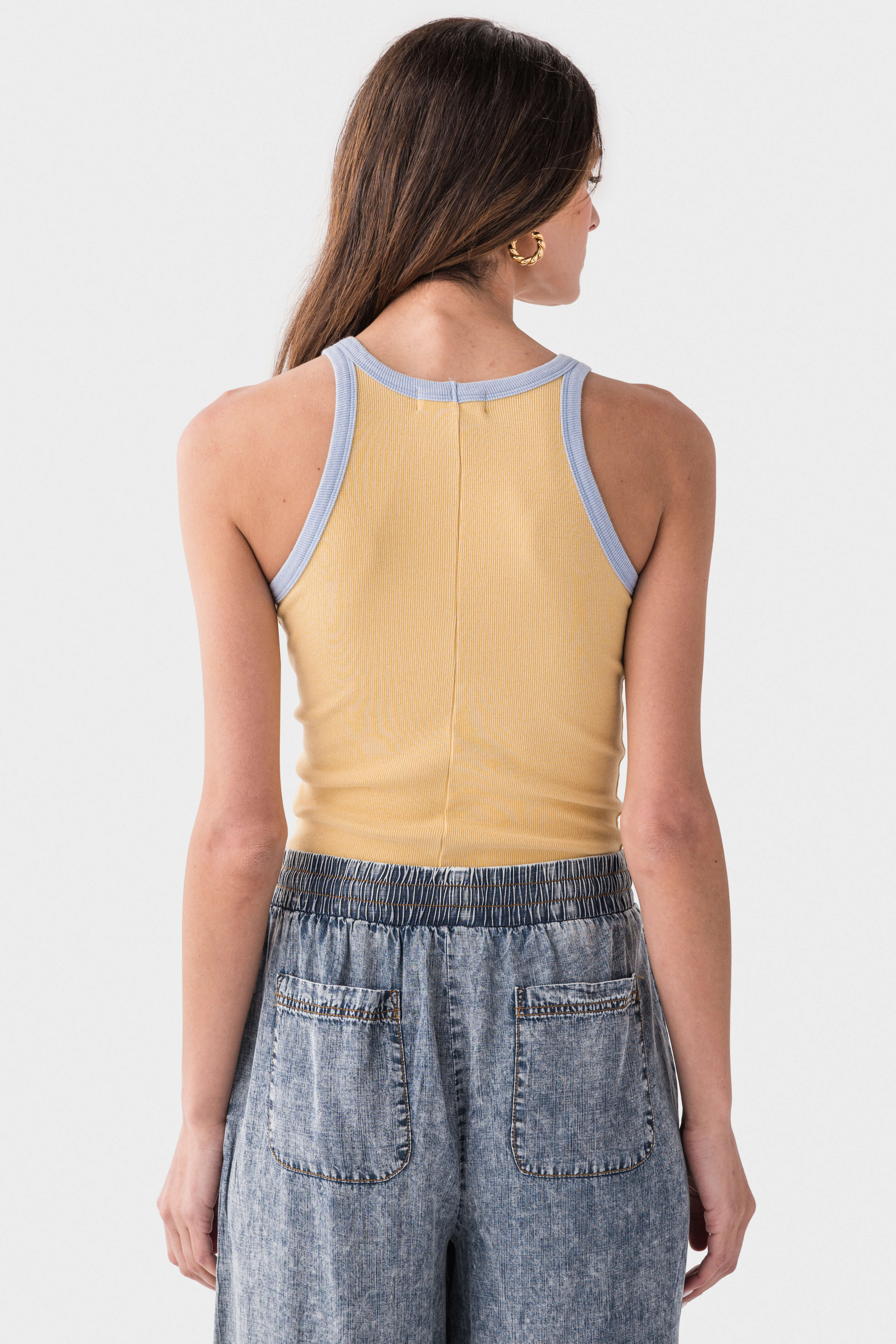 Raisonnel Washed Ringer Tank Top