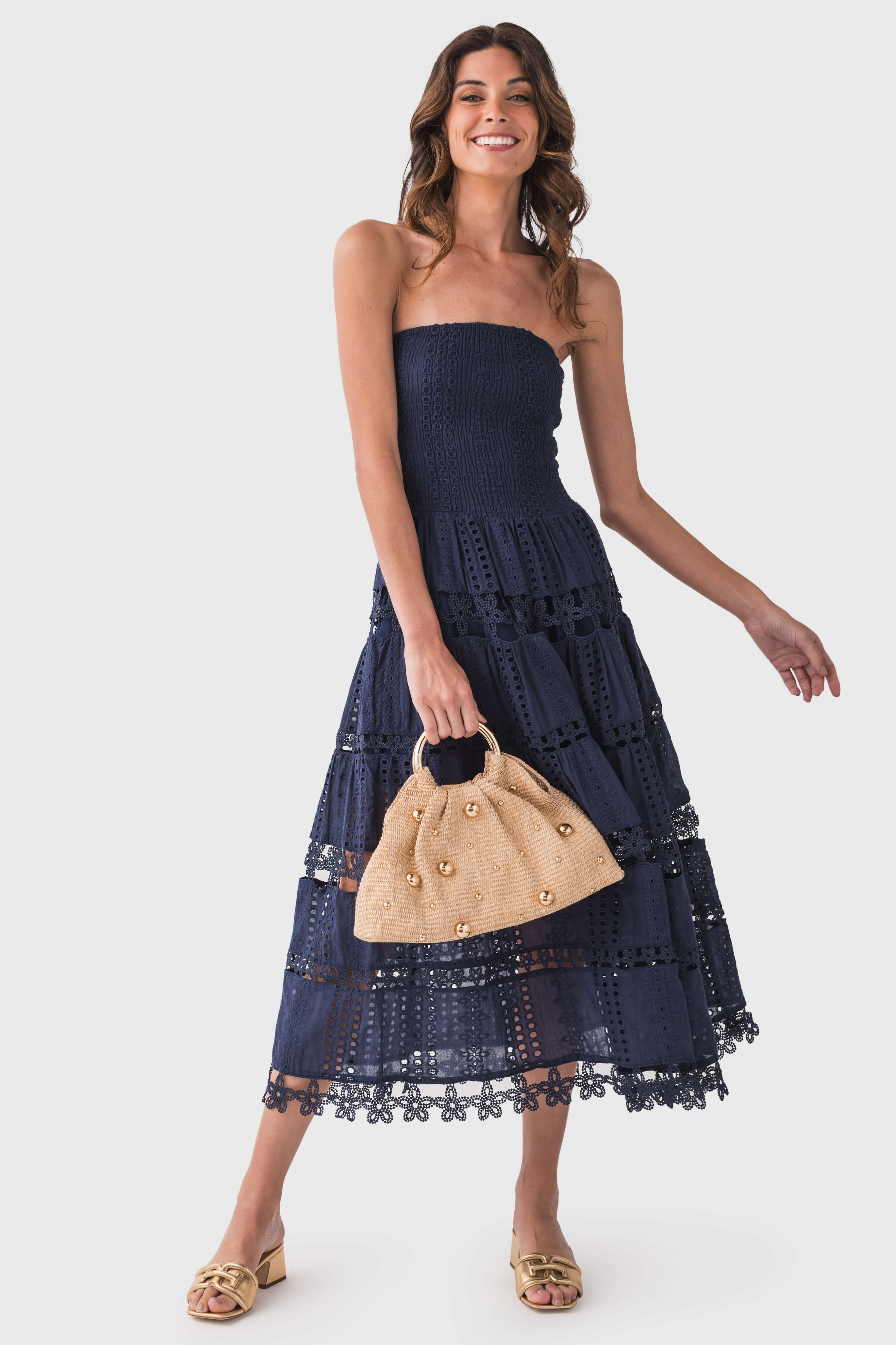 Strut & Bolt Eyelet Lace Tube Dress