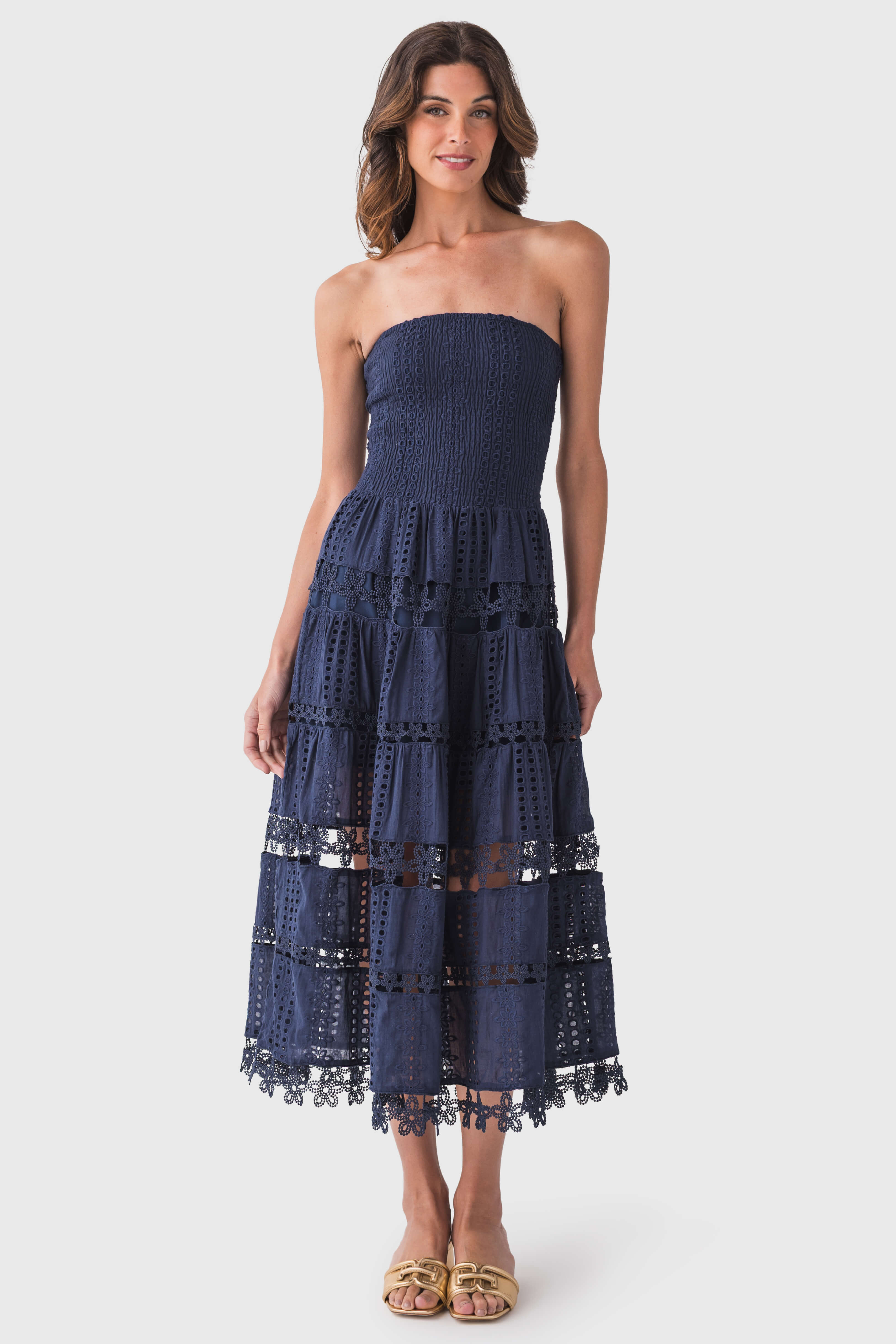 Strut & Bolt Eyelet Lace Tube Dress