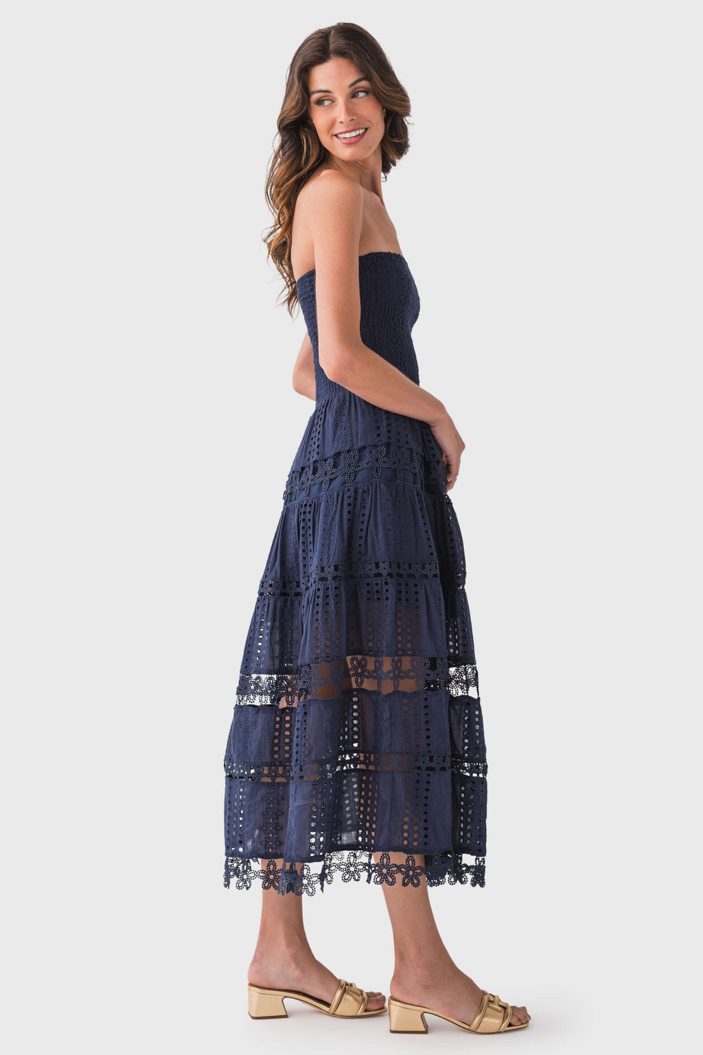 Strut & Bolt Eyelet Lace Tube Dress
