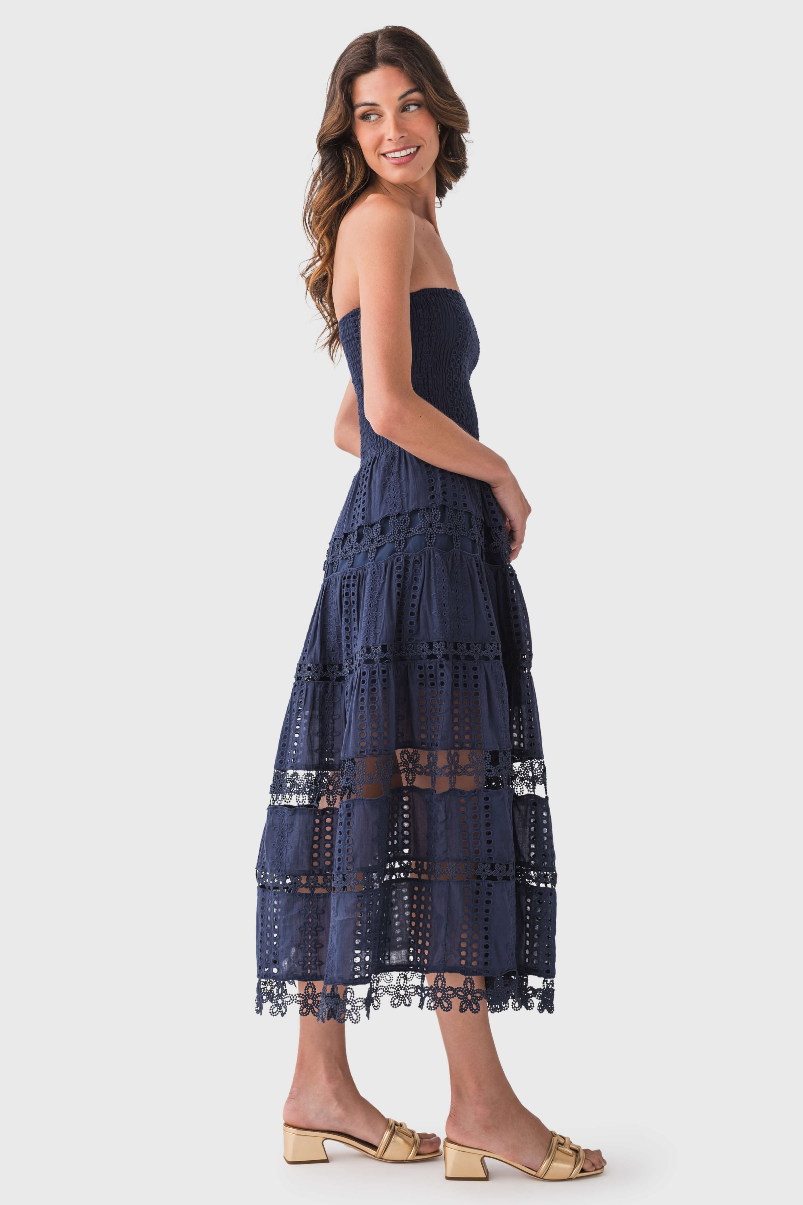 Strut & Bolt Eyelet Lace Tube Dress
