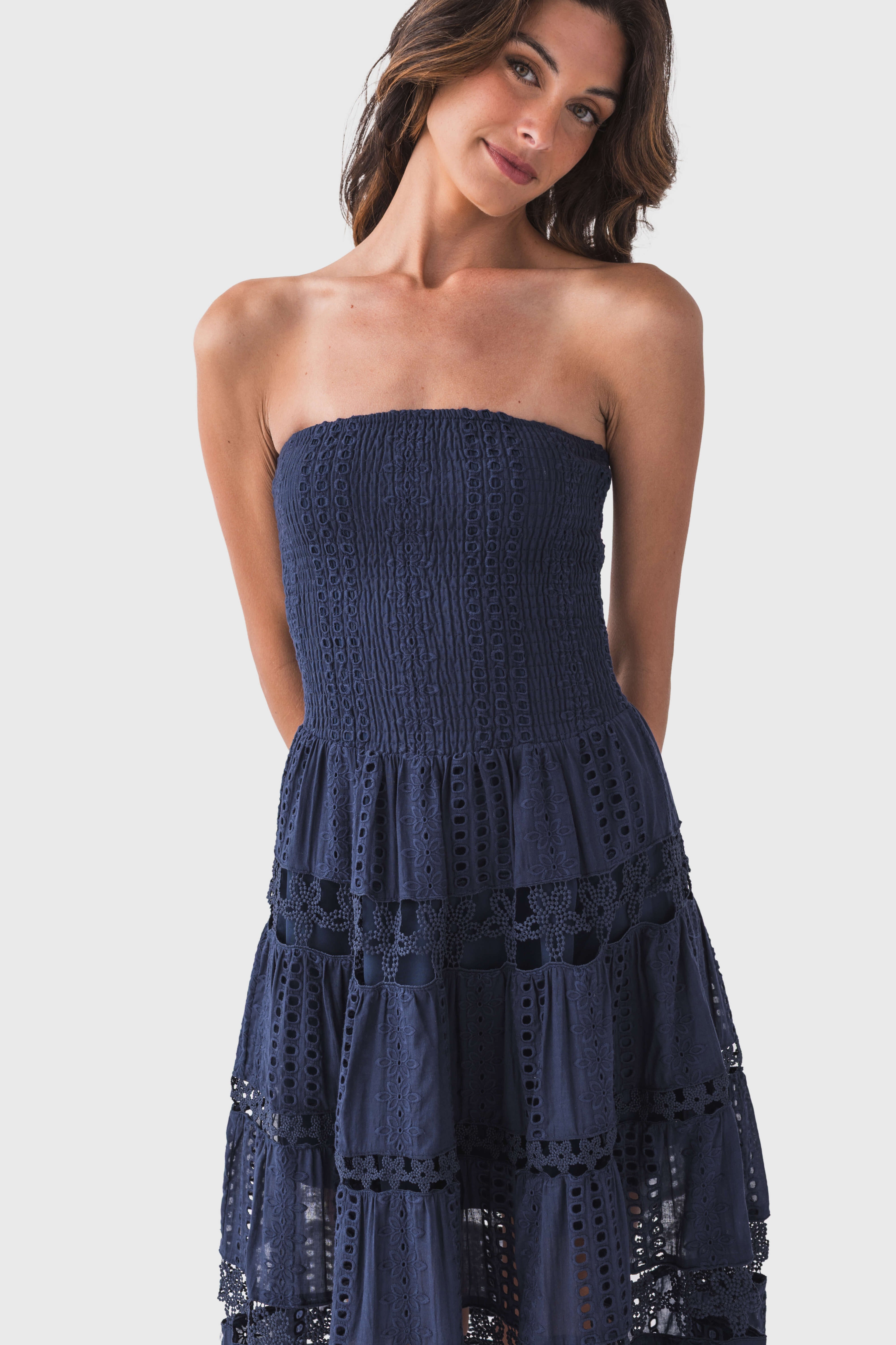 Strut & Bolt Eyelet Lace Tube Dress