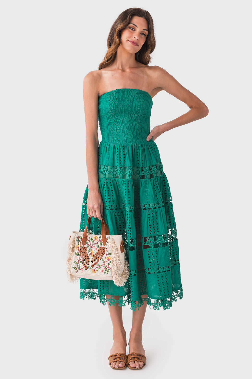 Strut & Bolt Eyelet Lace Tube Dress