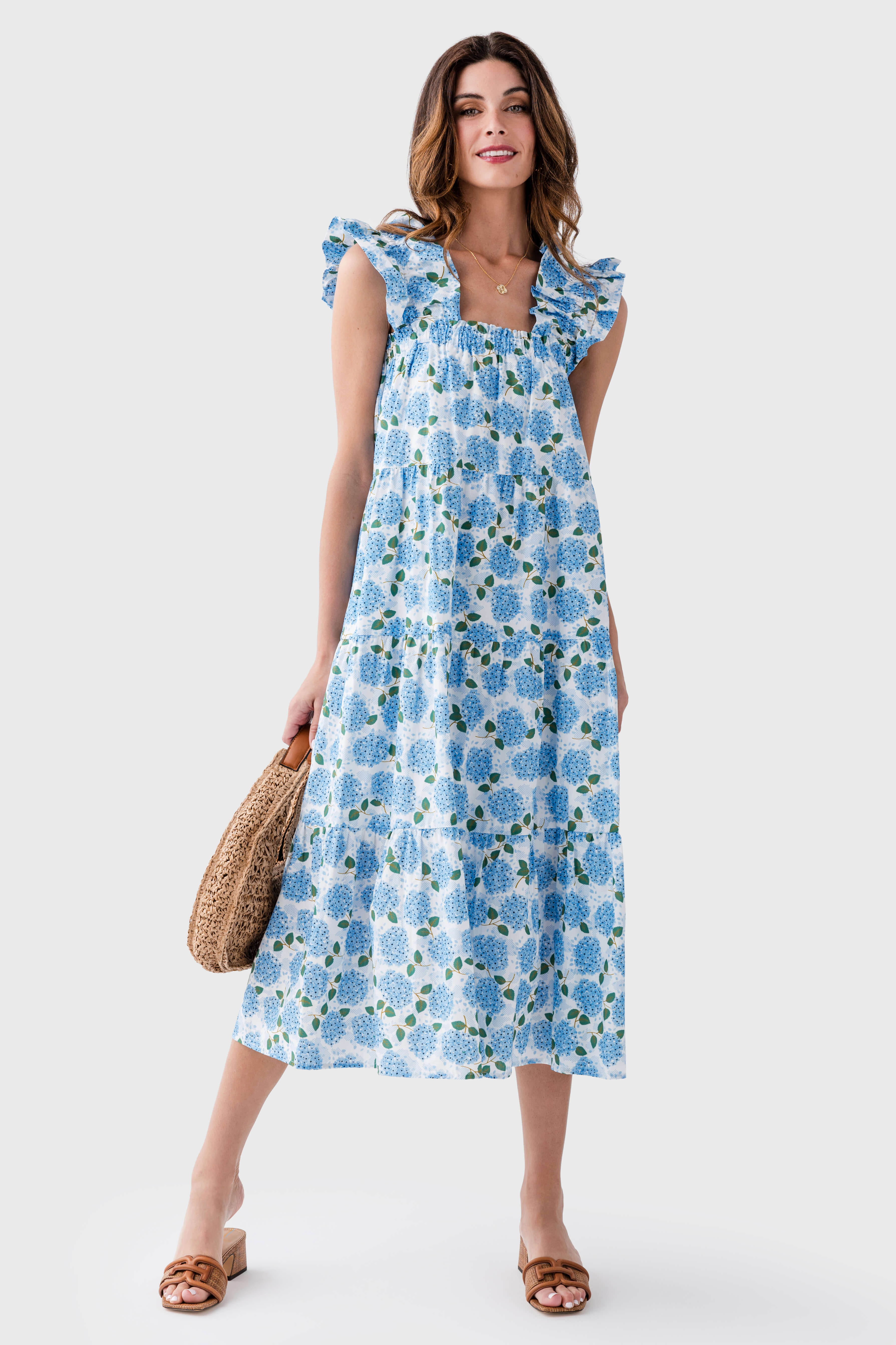 THML Hydrangea Midi Dress