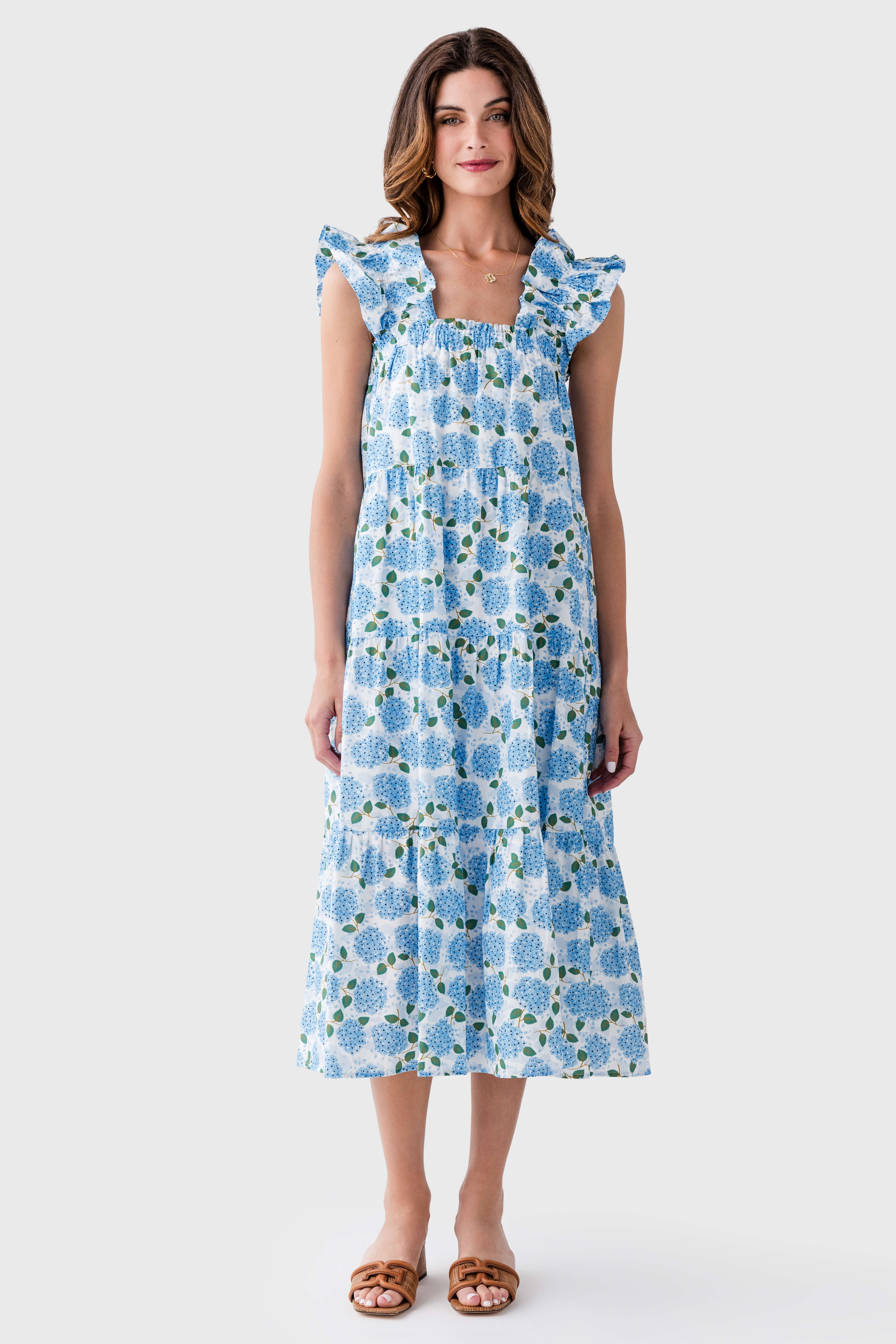 THML Hydrangea Midi Dress
