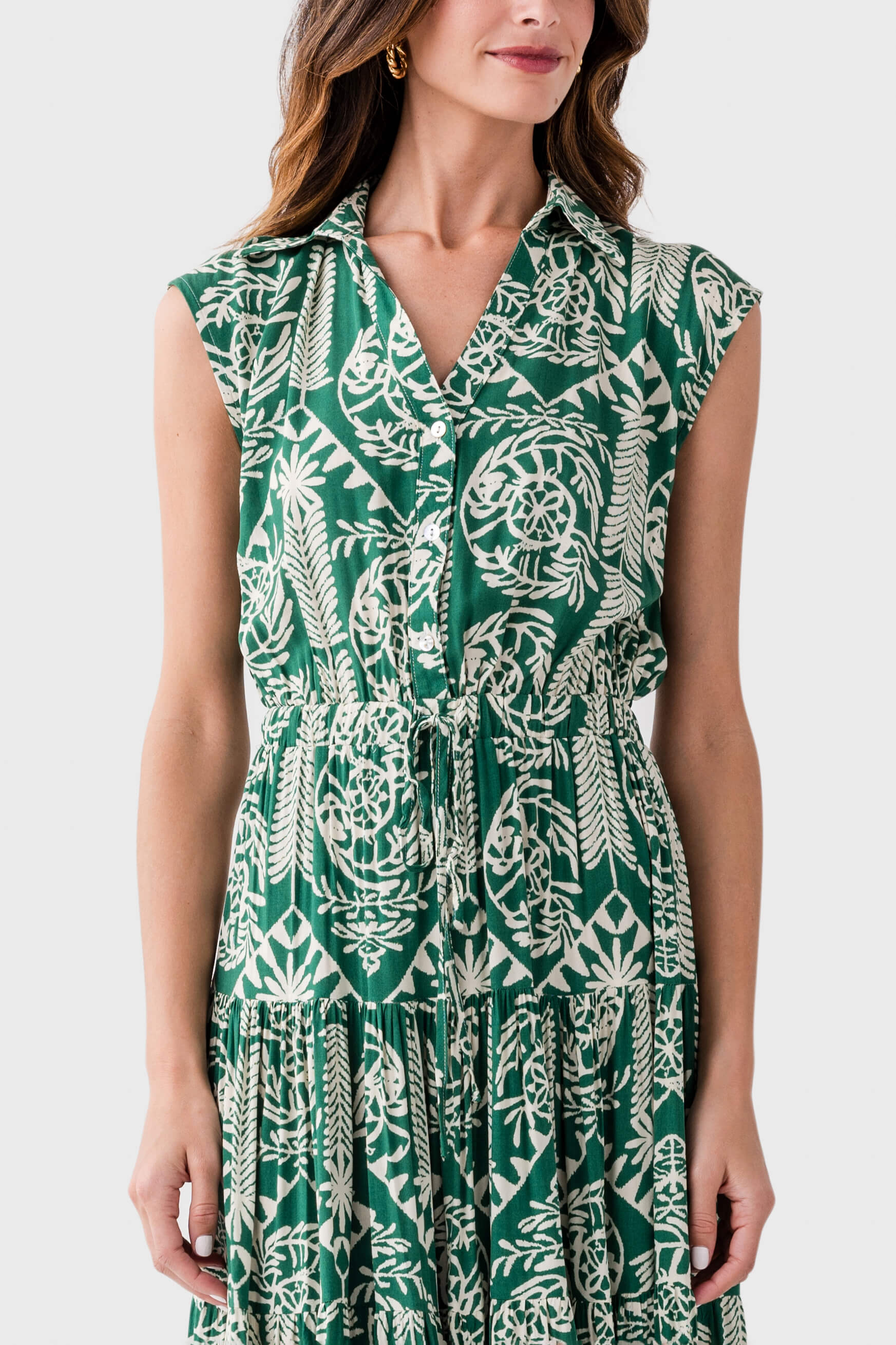 Pinch Jungle Print Tiered Maxi Dress