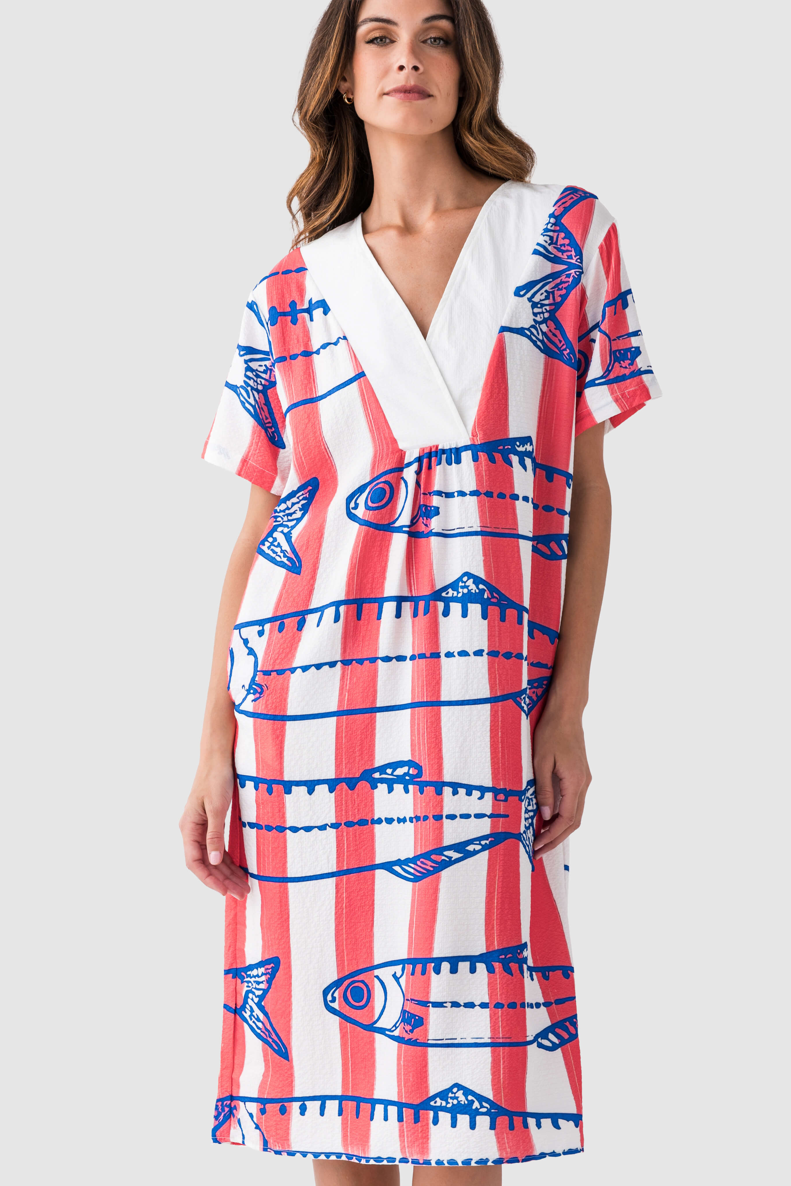 Marine Printed Dress
