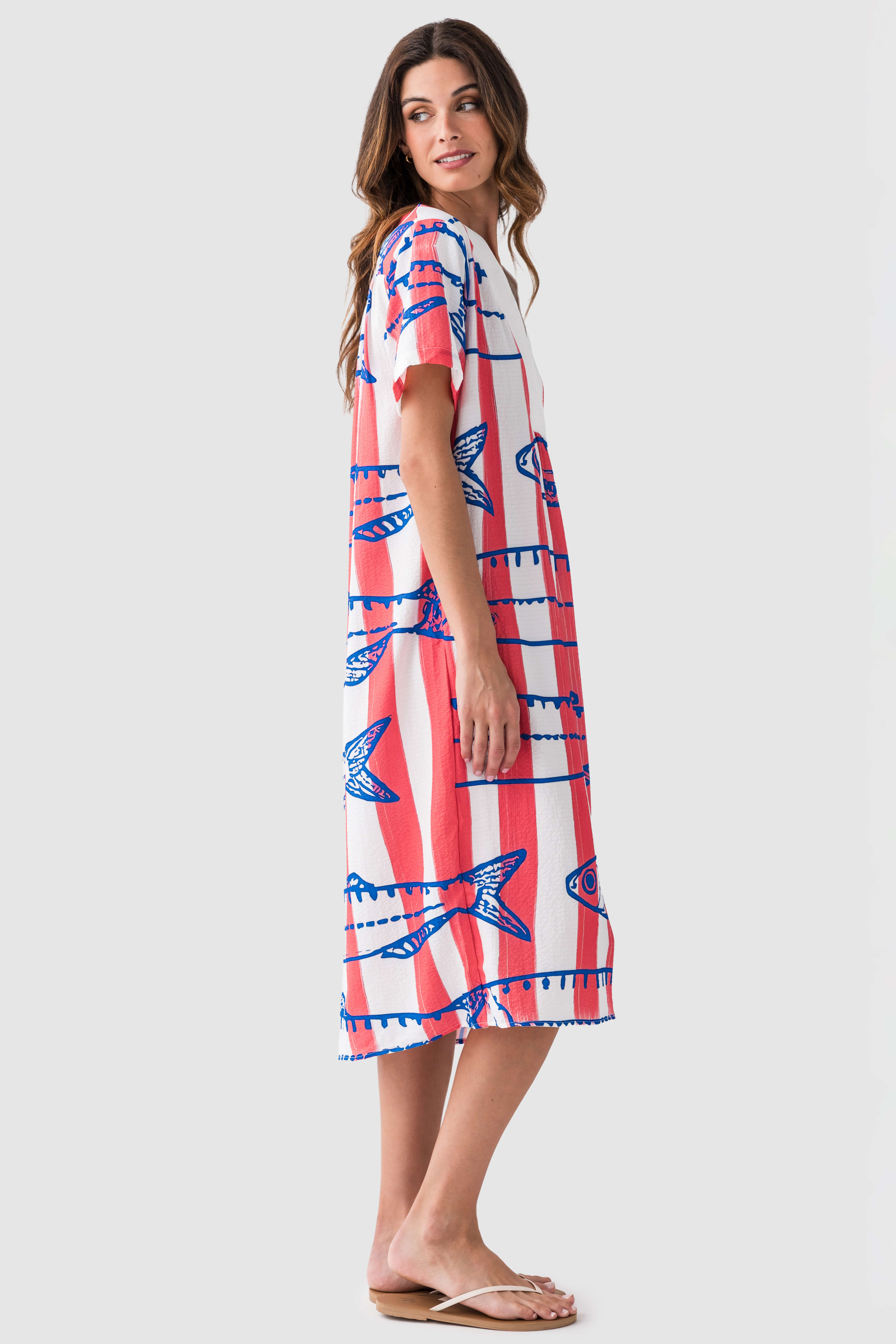 Marine Printed Dress