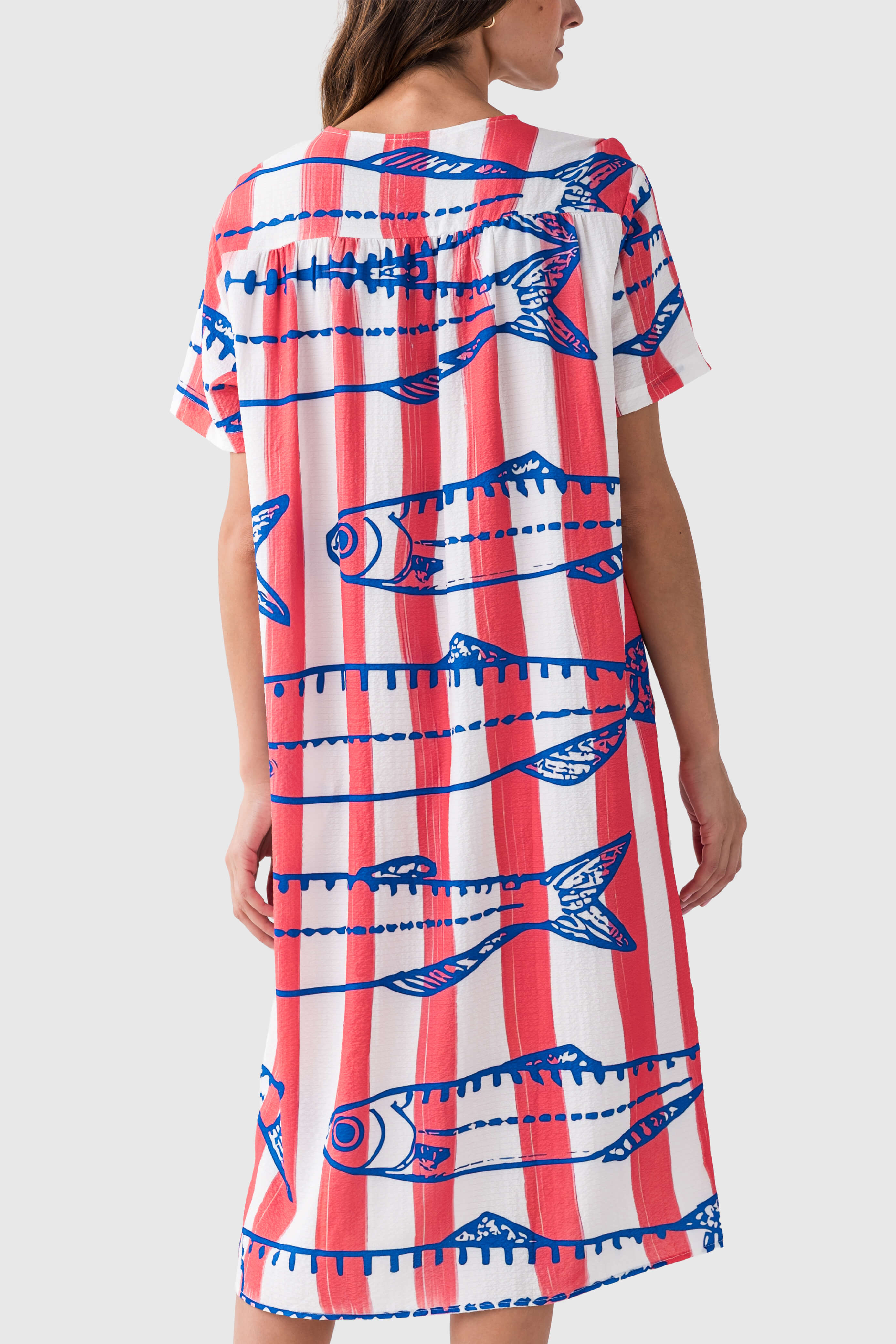 Marine Printed Dress