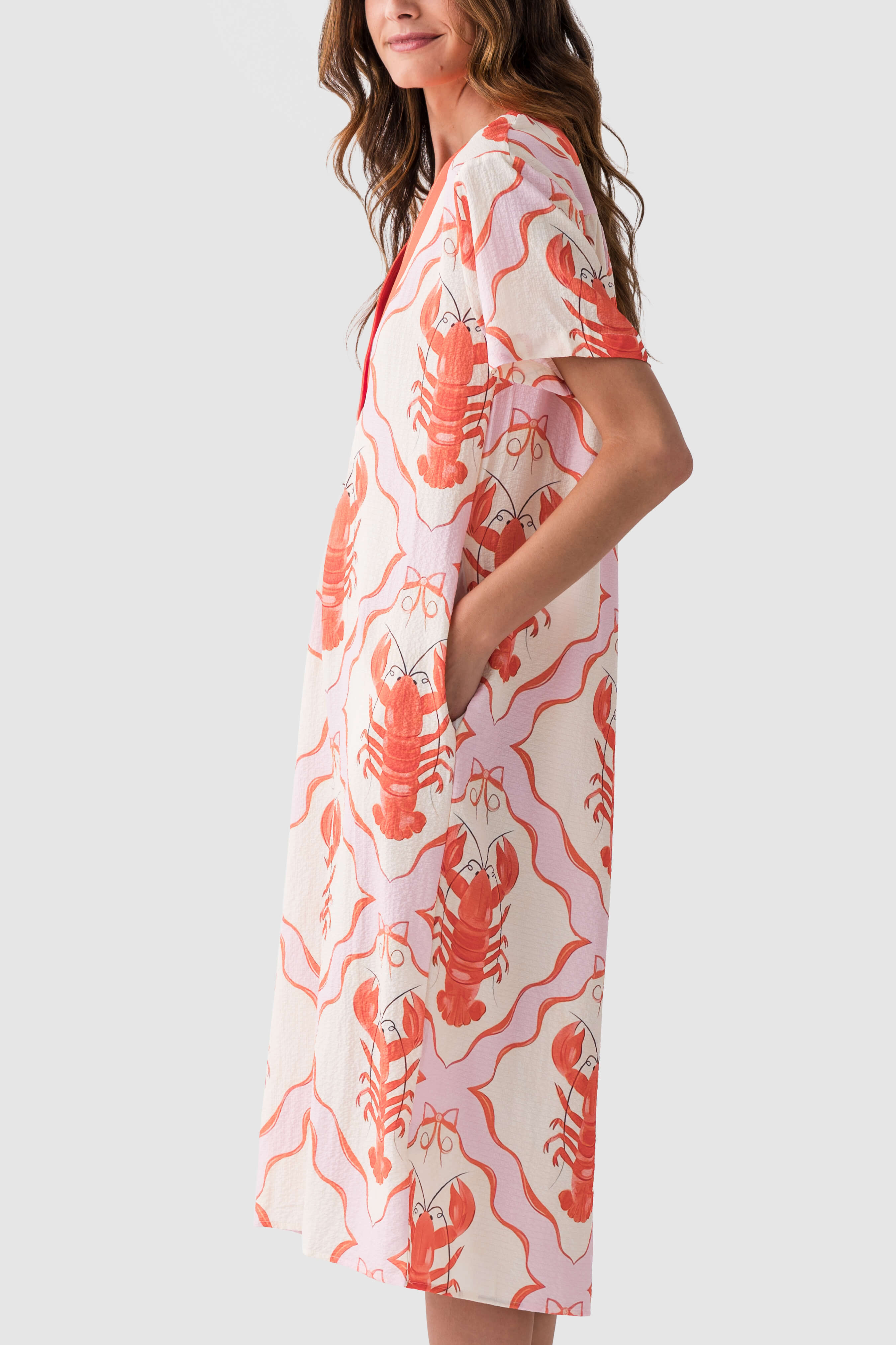 Marine Printed Dress