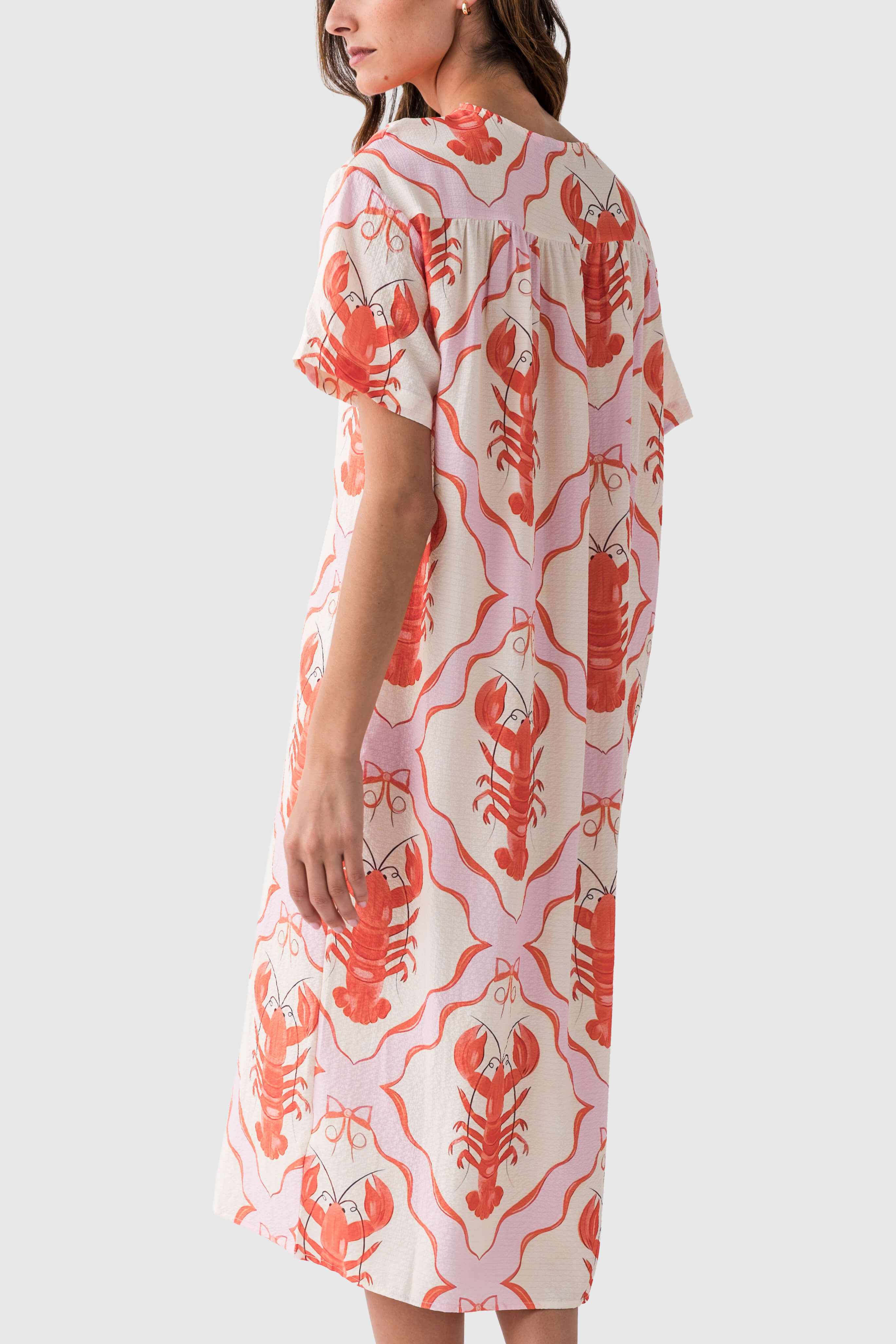 Marine Printed Dress