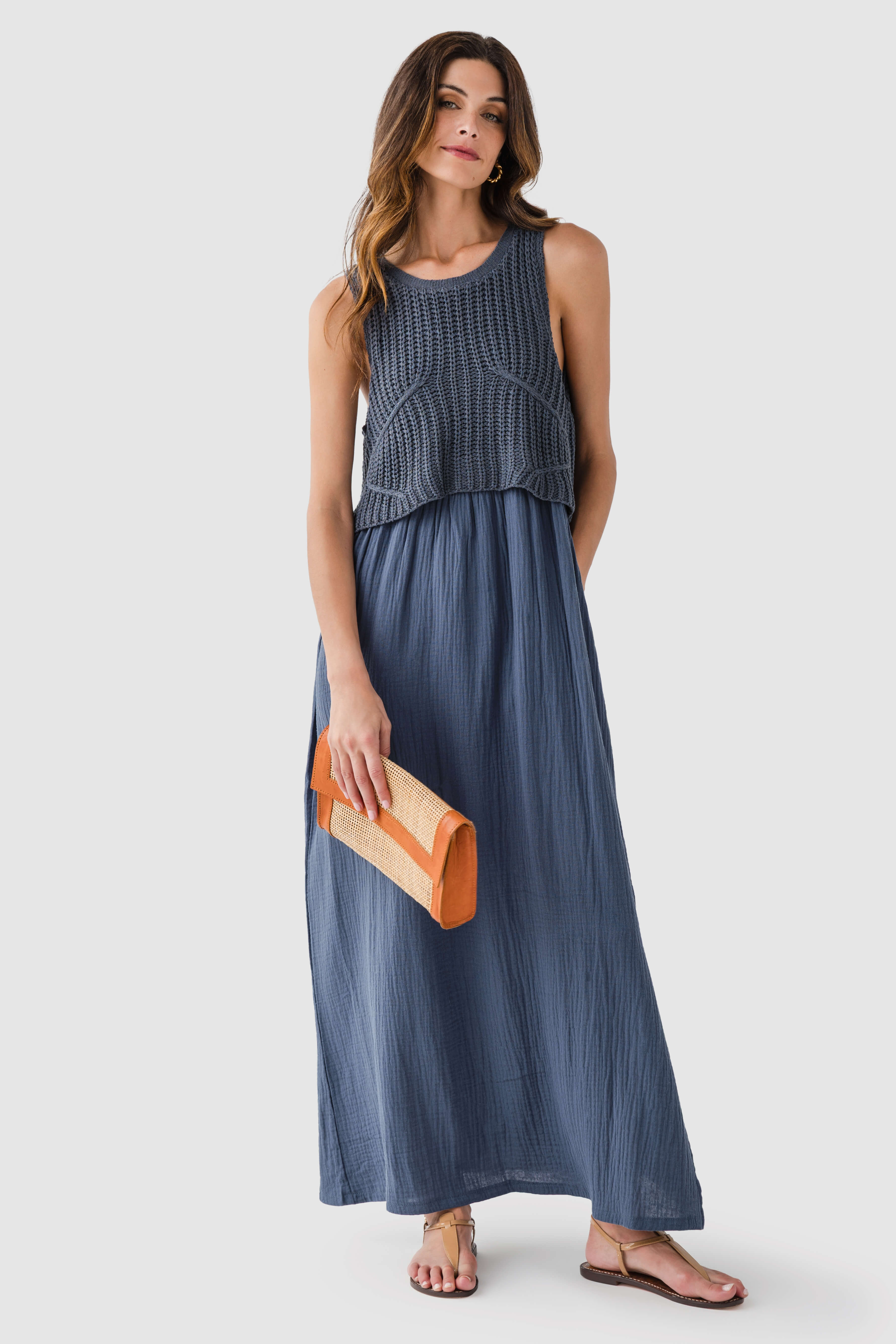 By Together Braylee Sweater Layered Dress
